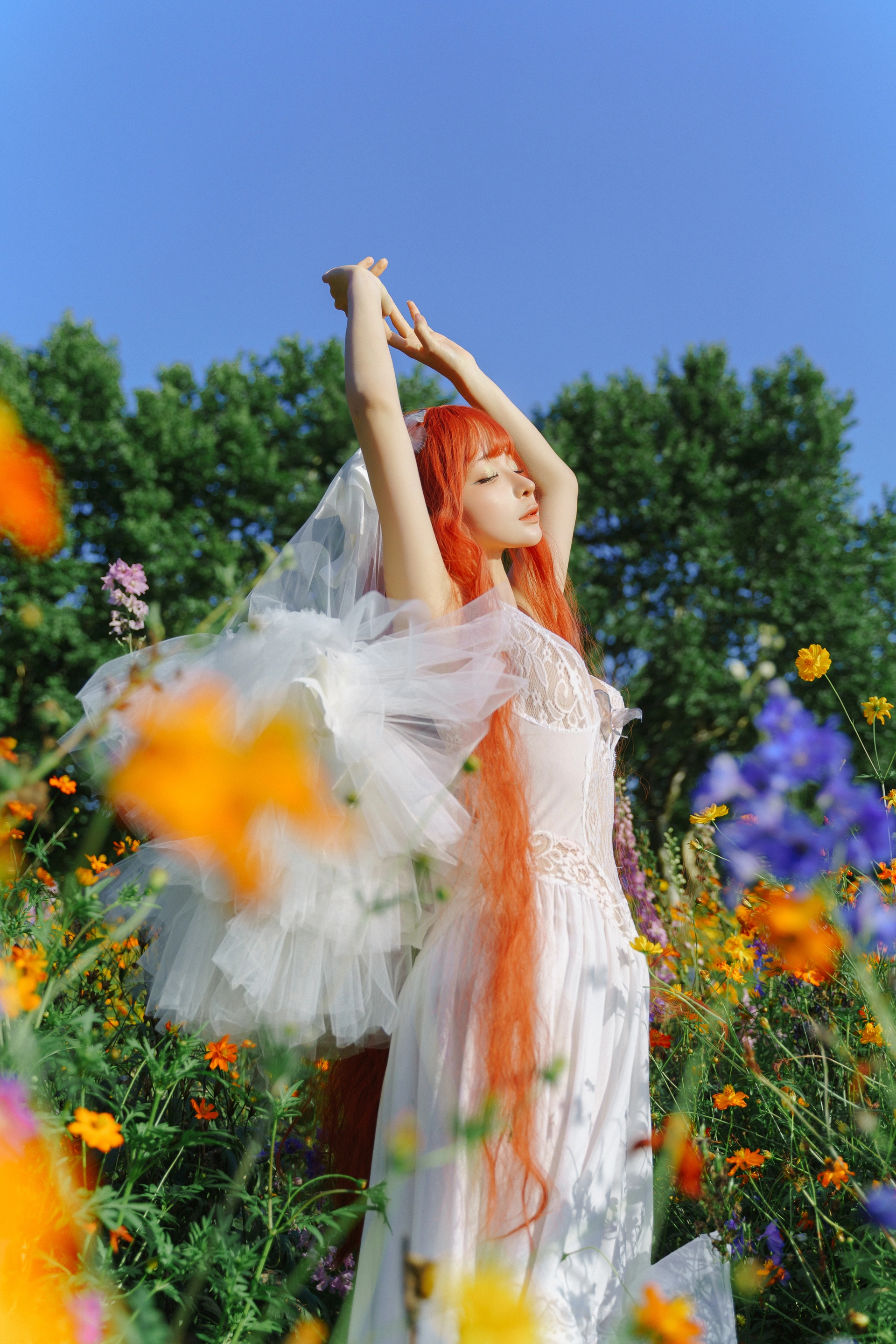 蠢沫沫 – No.396 花丛婚纱 2